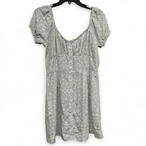 Trixxi Green Floral Mini Dress